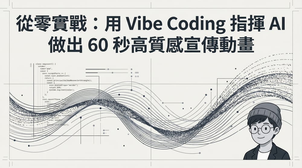 實戰分享：用Vibe Coding 指揮AI 做出60 秒高質感宣傳動畫