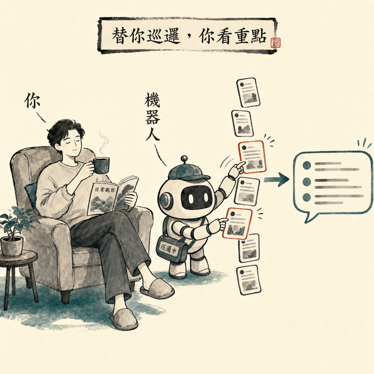 你安穩看重點，機器人替你巡邏 Threads