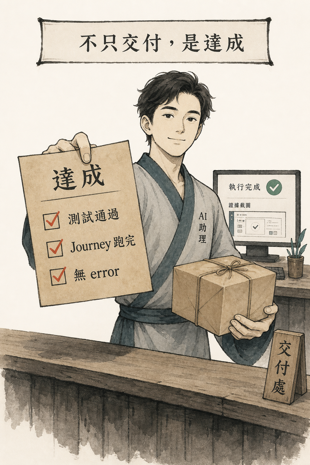 不只交付成品，是交付「達成」