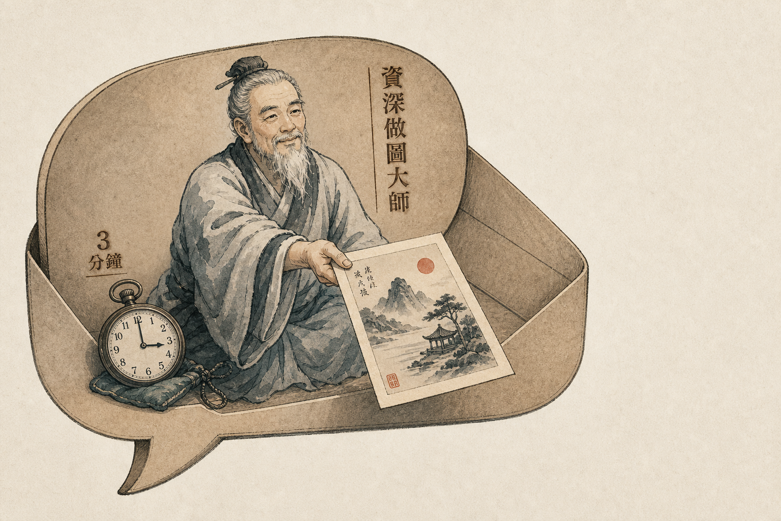 住在 ChatGPT 對話框裡的資深做圖大師，三分鐘交出一張完成的圖