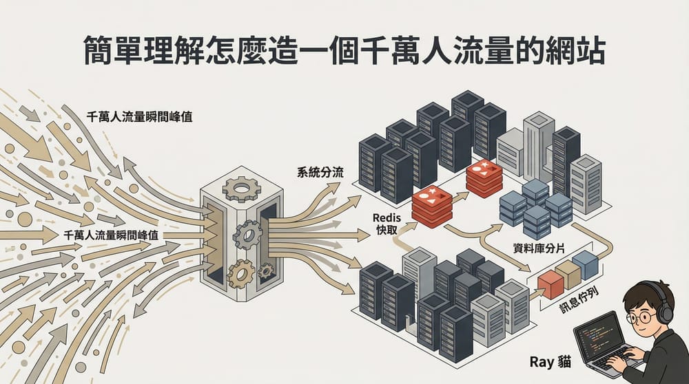 簡單理解怎麼造一個千萬人流量的網站