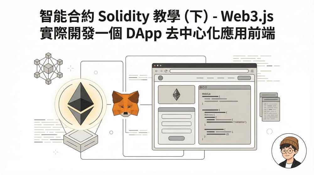 智能合約 Solidity 教學 (下) - Web3.js 實際開發一個 DApp 去中心化應用前端