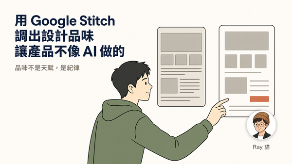 08-開發前的準備：品味，用 Google Stitch 讓你的產品，看起來不像 AI 做的